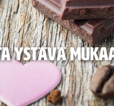Ota ystävä mukaan viettämään ystävänpäivää